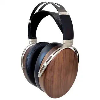50 mm-es Fejhallgató Hangszóró Fa 3,5 mm-es Audio Kábel Hifi Át Ear Headset Sztereo High-End Hangzás Hát Kész Elemet Eladó New1PC