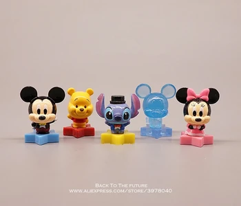 Disney Mickey Minnie Egér Szem 3,5 cm 5db/set akciófigura Anime Dekoráció Gyűjtemény Figura Játék modell gyerekeknek ajándék