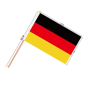 aerlxemrbrae Egyedi Kézzel Zászló 100/sok-14*21 cm 100 DB/ sok Promóció Kis németország Kezében zászlót Lengetve Nemzeti Zászló